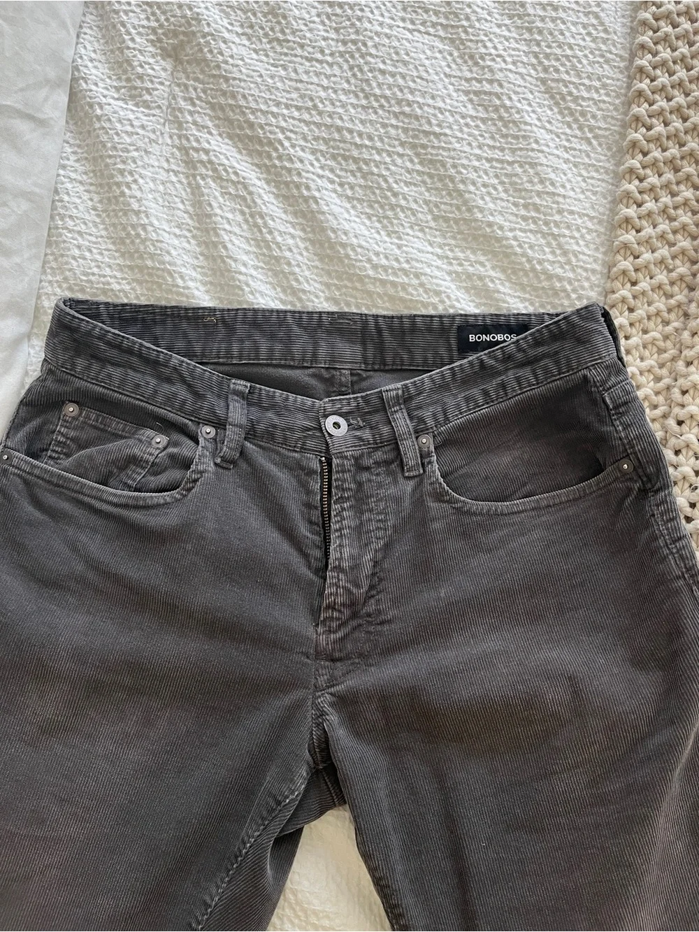 Bonobos Men's Gray Corduroy Pants - 30/32
